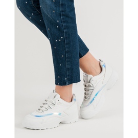 Baskets mode blanches 3