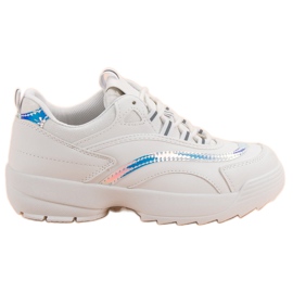 Baskets mode blanches 5