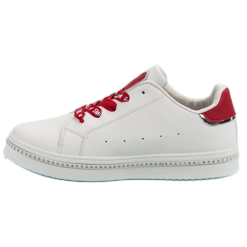 Chaussures de sport à lacets blanc 1