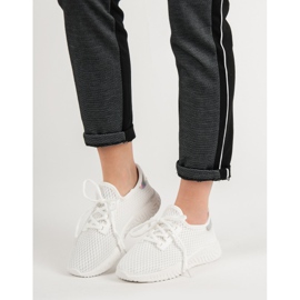 Chaussures de sport à enfiler blanche 2