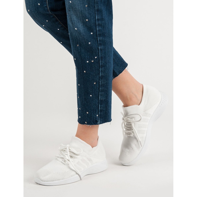 Chaussures de sport textiles blanche 2 Chaussures de sport textiles blanche 2