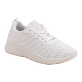 Chaussures de sport aérées blanc 1