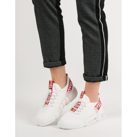 Chaussures de sport avec manchette Love blanche 2