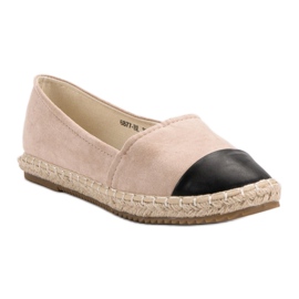 Super Me Espadrilles en daim brun 2
