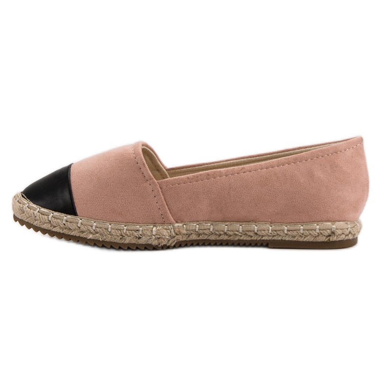 Super Me Espadrilles en daim rose 1