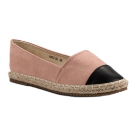 Super Me Espadrilles en daim rose 5