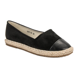 Super Me Espadrilles en daim le noir 4