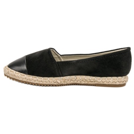 Super Me Espadrilles en daim le noir 5