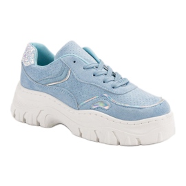 Baskets bleues à la mode 6