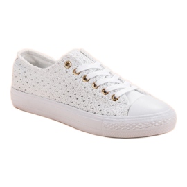 Baskets en textile blanches 3