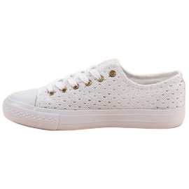 Baskets en textile blanches 4