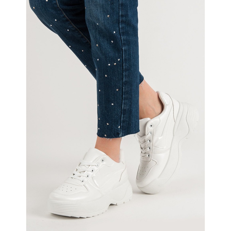 Kylie Baskets sur la plate-forme blanc 2