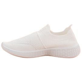 Weide Chaussures textiles à la mode blanche 4