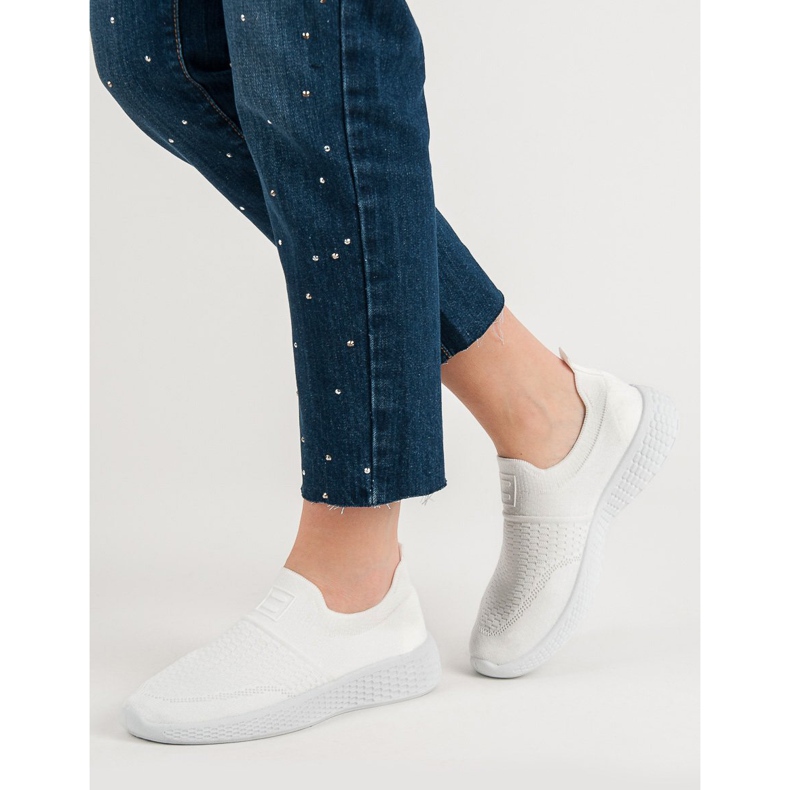 Weide Chaussures textiles à la mode blanche 2