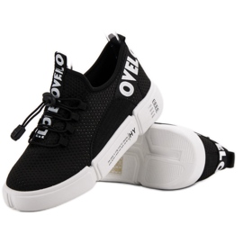 Chaussures de sport avec manchette Love le noir 2