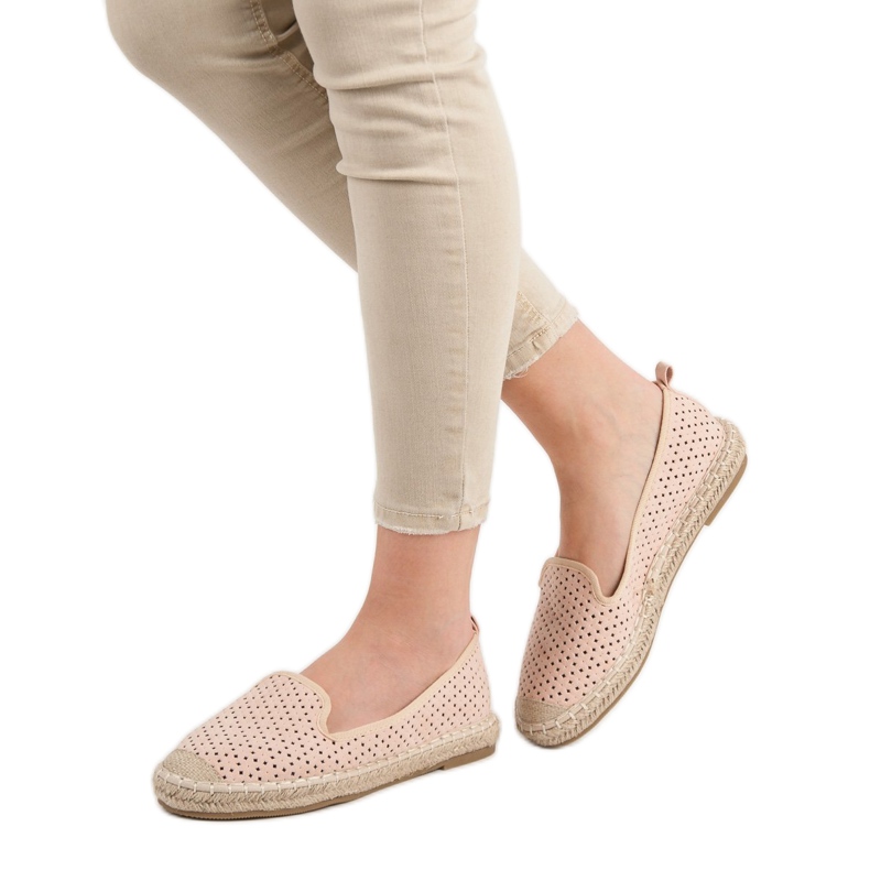 Lucky Shoes Seigneurs Ajourés Poudre rose 2