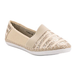 Kayla Espadrilles Brillantes jaune 3