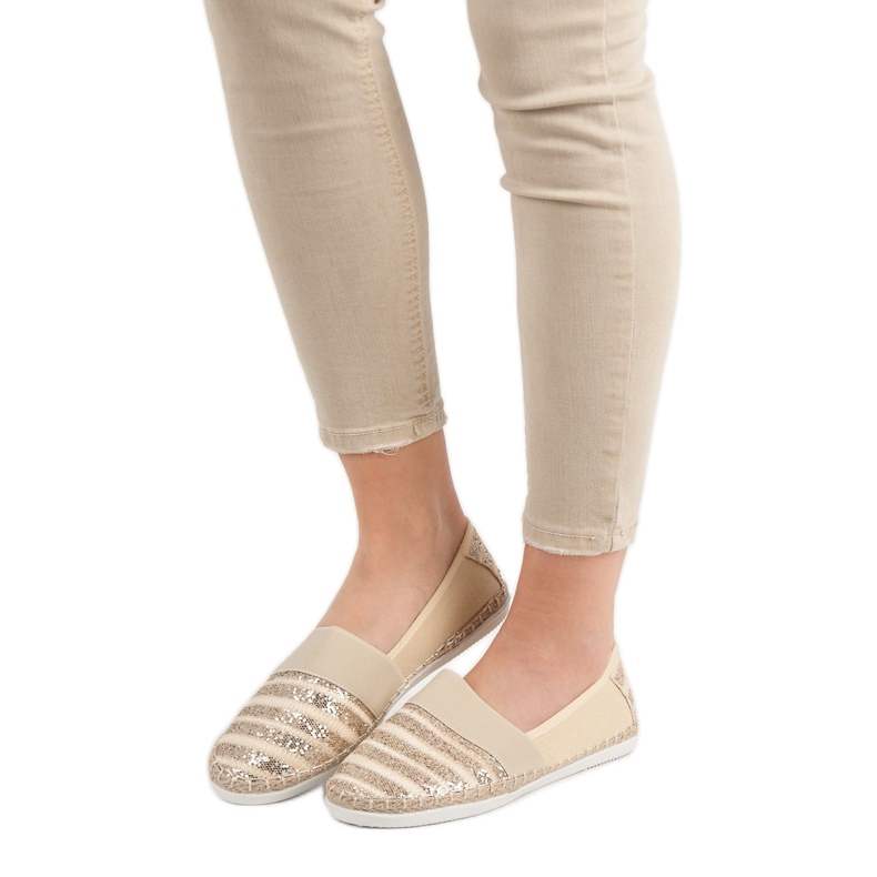 Kayla Espadrilles Brillantes jaune 2