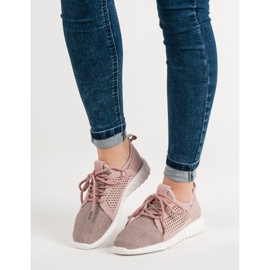 Chaussures textiles à la mode violet 6