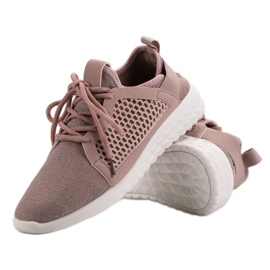 Chaussures textiles à la mode violet 3