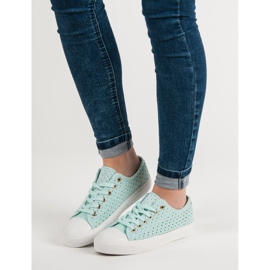 Baskets en textile menthe vert 6