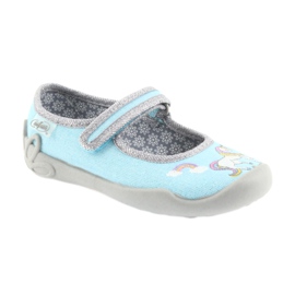 Chaussures enfant Befado 114X331 konik bleu gris 1
