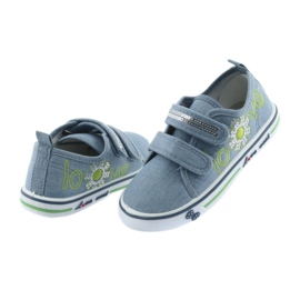 Blue jeans love baskets Atletico, empiècement en cuir bleu 4 Blue jeans love baskets Atletico, empiècement en cuir bleu 4