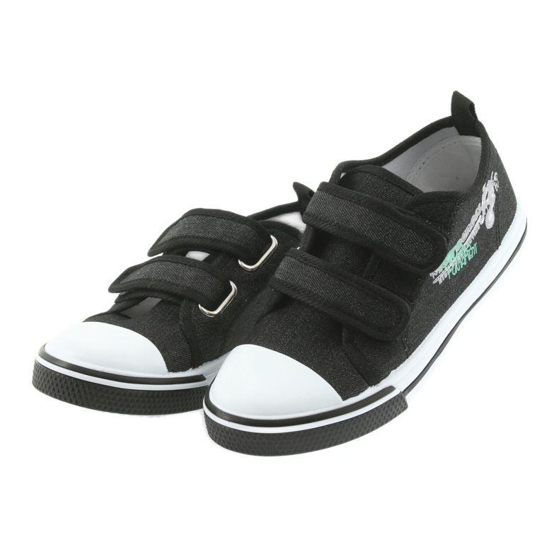 Baskets noires Motocross Atletico 1809 Velcro le noir 3