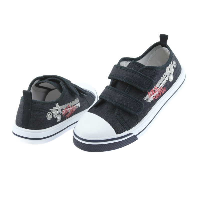 Baskets Velcro Motocross Atletico 1809 bleu marine 4 Baskets Velcro Motocross Atletico 1809 bleu marine 4