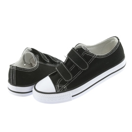 Baskets noires à scratch Atletico blanc 4