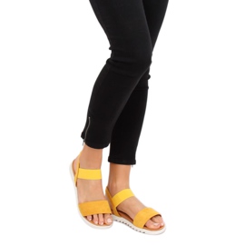 Sandales pour femmes jaunes 9001 Jaune 3
