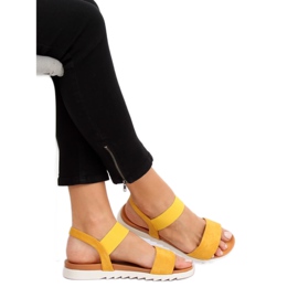 Sandales pour femmes jaunes 9001 Jaune 1