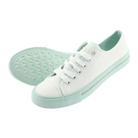 Baskets à lacets Atletico blanche vert 5