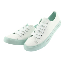 Baskets à lacets Atletico blanche vert 3