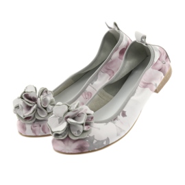 Ballerinas féminines Gianmarko avec des fleurs 92/82 Blanc blanche 4 Ballerinas féminines Gianmarko avec des fleurs 92/82 Blanc blanche 4