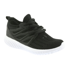 Semelle intérieure en cuir Bartek 55114 Chaussures de sport noires 1