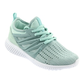 Semelle intérieure en cuir Bartek 58114 Chaussures de sport menthe blanc vert 1