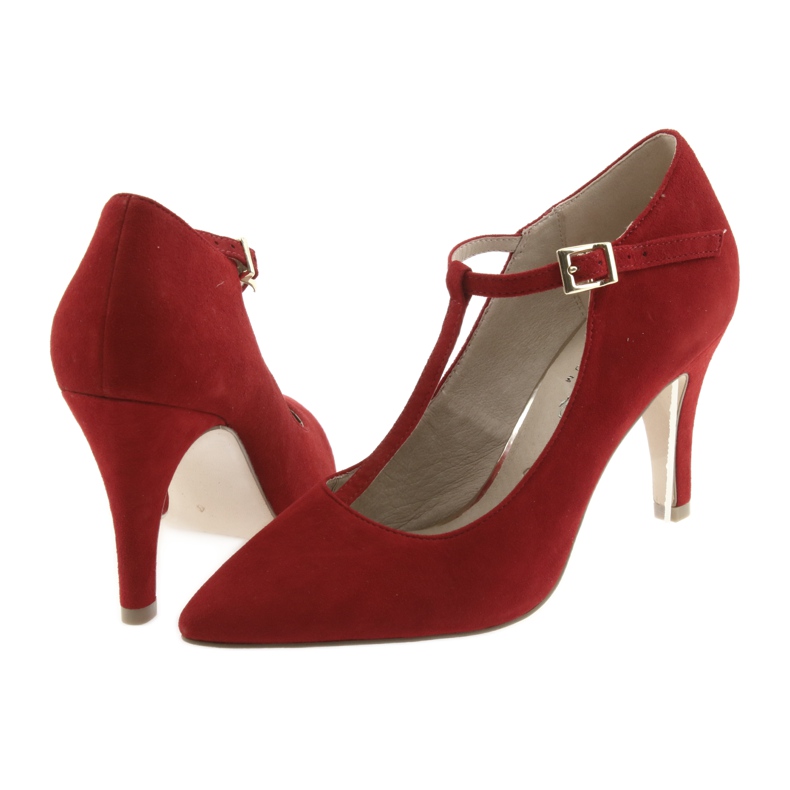 Escarpins femme rouge Caprice 24400 4