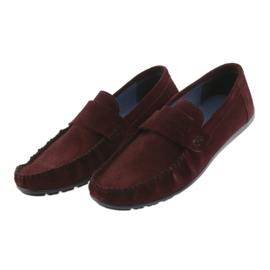Nikopol Muis de bordeaux en cuir masculin1688 rouge 3