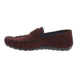 Nikopol Muis de bordeaux en cuir masculin1688 rouge 2