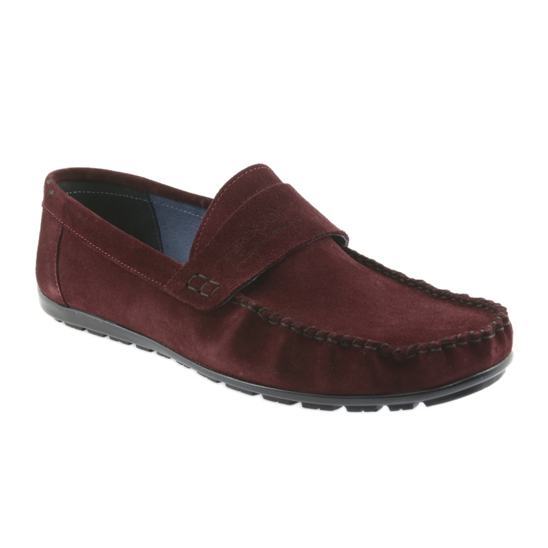 Nikopol Muis de bordeaux en cuir masculin1688 rouge 1