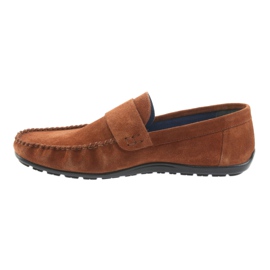 Mocassins camel daim Nikopol 1688 beige 2