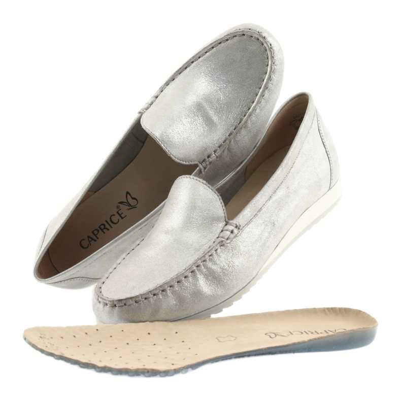 Mocassins Caprice 24211 argent gris 5 Mocassins Caprice 24211 argent gris 5