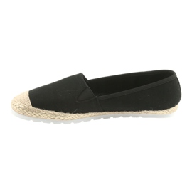 Big Star Espadrilles ballerines grandes étoiles 274727 le noir jaune 2