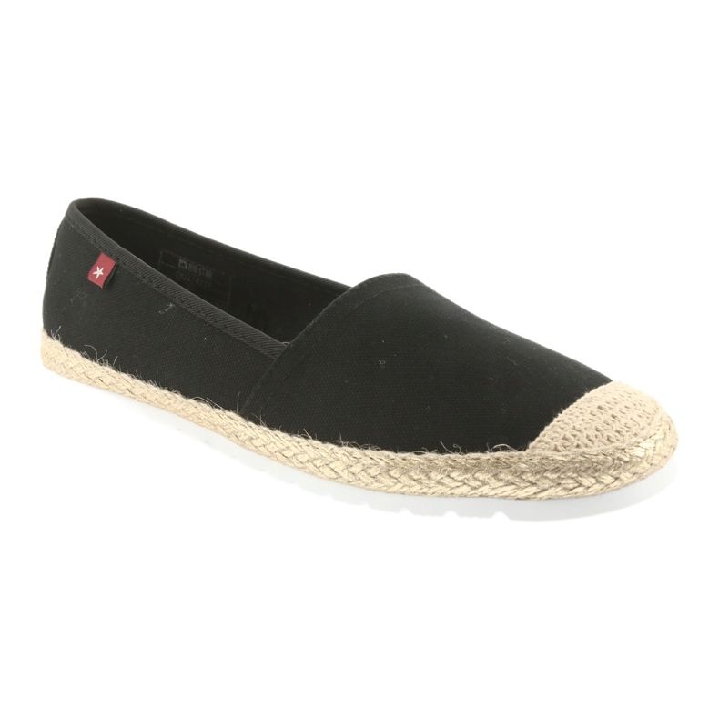 Big Star Espadrilles ballerines grandes étoiles 274727 le noir jaune 1