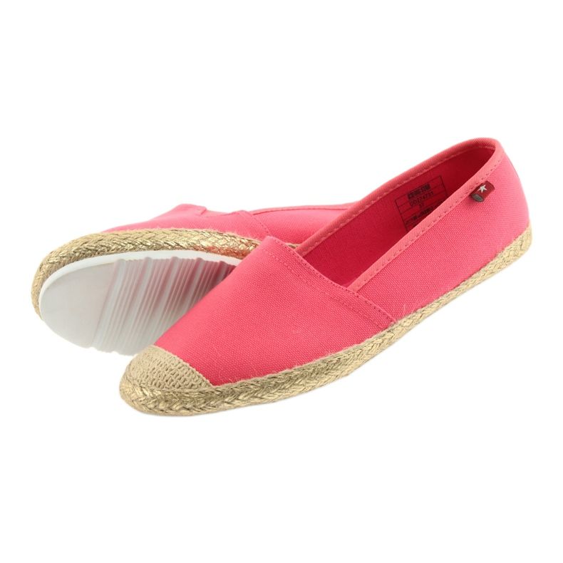 Big Star Espadrilles féminines 274731 Pink-Coral rose 5