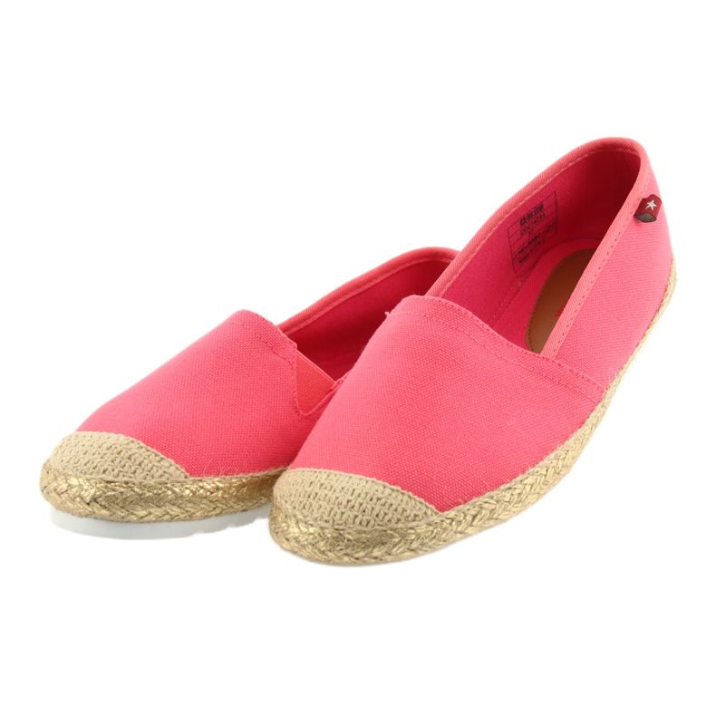 Big Star Espadrilles féminines 274731 Pink-Coral rose 3