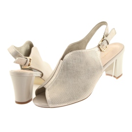 Sandales sur le poteau Sergio Leone 800 beige doré 4