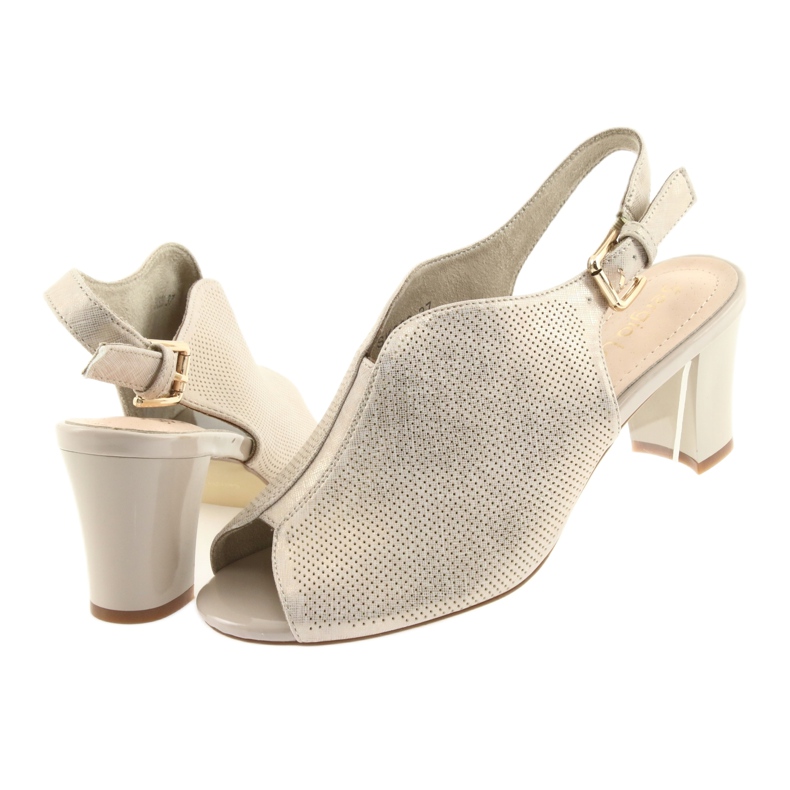 Sandales sur le poteau Sergio Leone 800 beige doré 4