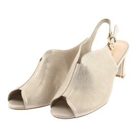 Sandales sur le poteau Sergio Leone 800 beige doré 3